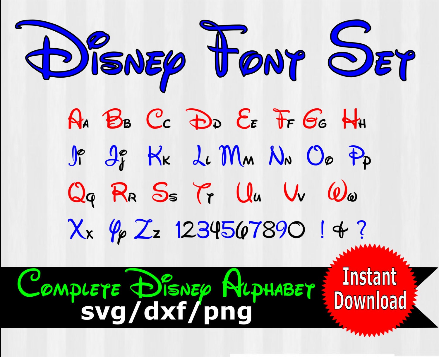 Free 127 Disney Alphabet Svg SVG PNG EPS DXF File