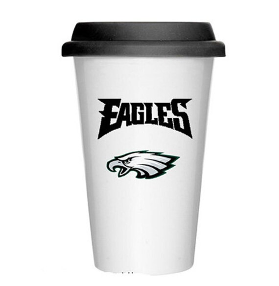 philadelphia eagles coffee travel mug