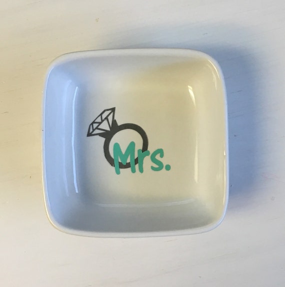 Custom ring dish by CraftyRoll on Etsy