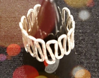 Egyptian style Stirling silver ring