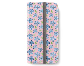 Floral iPhone Wallet Case, iPhone 6 Wallet Case, iPhone 6 Plus Wallet Case, iPhone 6s Wallet Case, iPhone 6s Plus Wallet Case