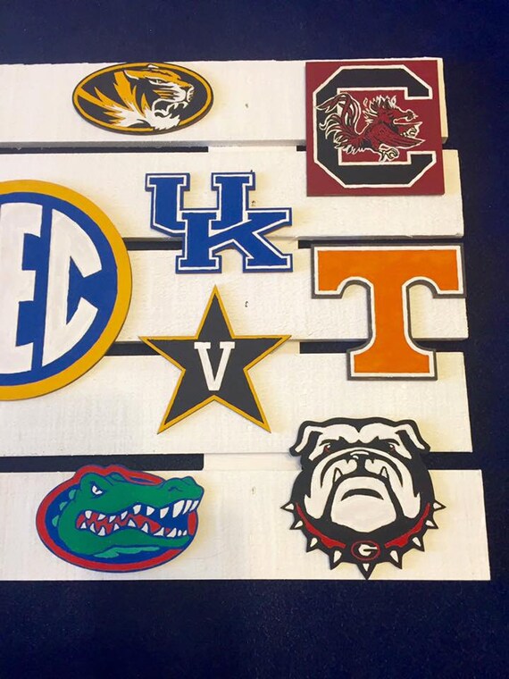 SEC Southeastern Conference pallet sign Alabama Arkansas