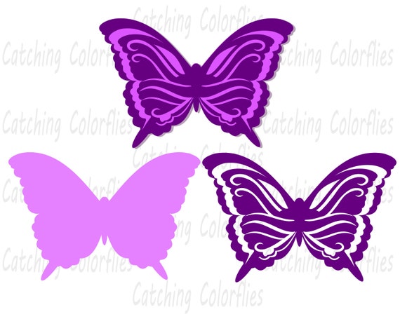 Butterfly SVG Cut files, DXF butterfly cut file, Cutting Files, SVG, use with silhouette, cricut, scrapbooking & paper crafts