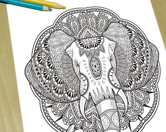 Adult coloring pages | Etsy