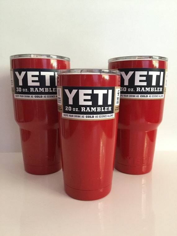 CRIMSON RED Powder Coated Yetis 20oz30oz Yeti by