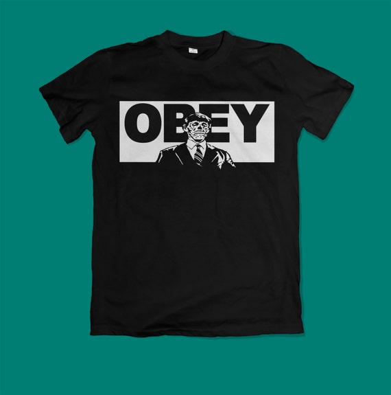They Live T shirt Black Obey T shirt for men and women