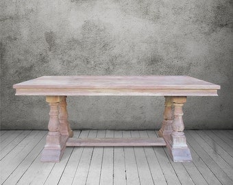Dining Table, Table, Reclaimed Wood, Kitchen Table, Trestle Table, Handmade
