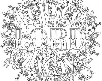 Adult Colouring Page Bible Verse Micah 6:8 Instant