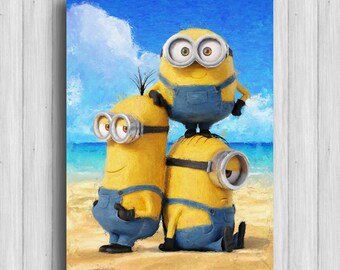 Minion Wall Decor minion wall art | etsy Minion Wall Decor minion wall art | etsy