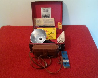 Vintage Ansco Viking Readyset Folding Camera With Case All Original