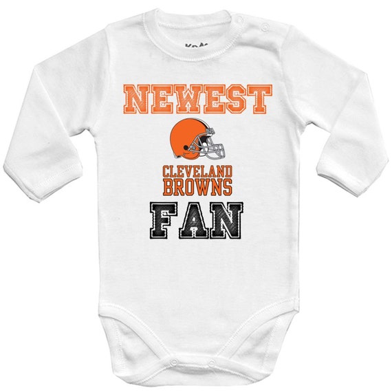 Cleveland Browns Newest fan NFL Baby Vest Baby Bodysuit Baby