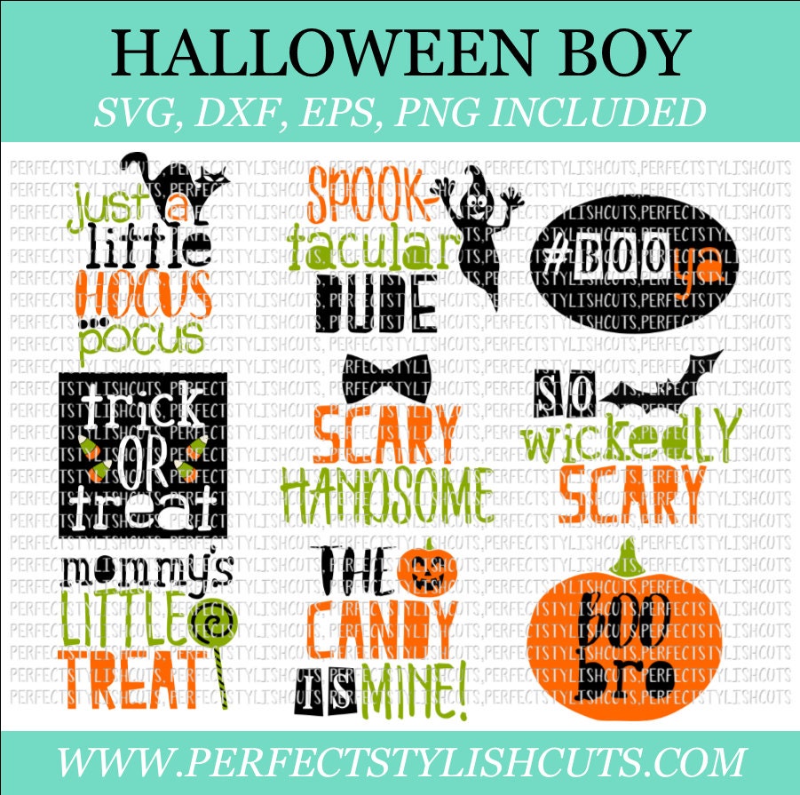Download Halloween Boy Bundle SVG DXF EPS png Files for Cutting