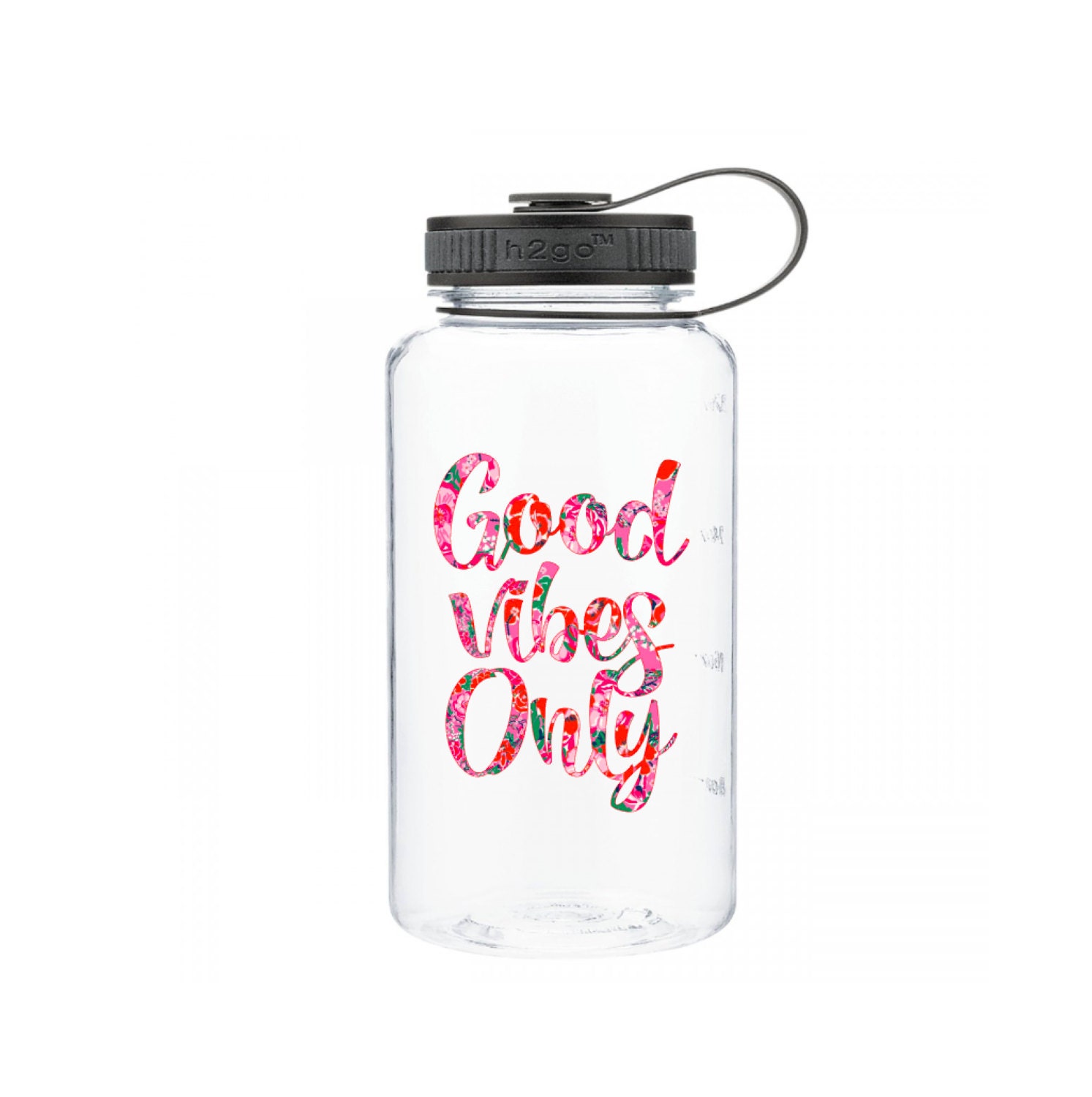 Good Vibes Only Water Bottle Sports Bottle by WinansDesigns