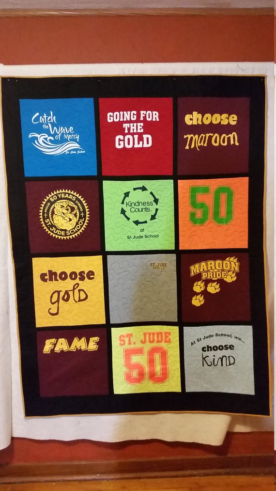 Tshirt Quilt Custom Order Tshirt Quilt