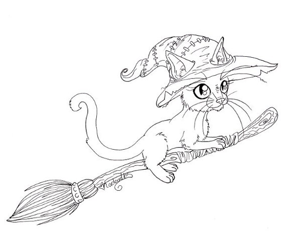 World of Warcraft Coloring Page: Feline Familiar by Kadoodlestrove
