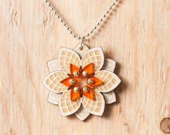 Steampunk Flower Pendant