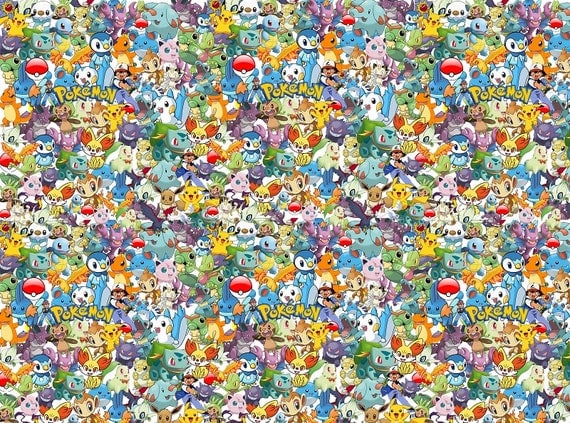 Items similar to Pokemon Wallpaper Pokemon Graphics Graphic Pokemon ...