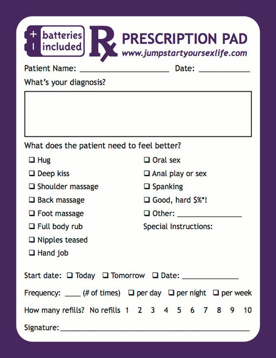 Batteries Included Doctor's Orders Prescription Pad