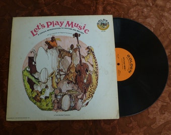 12" Golden Wonderland GW 206 Let's Play Music A Child's Introduction to Rhythm and Melody Record Album LP