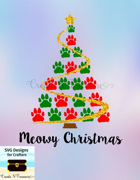 Free Free Paw Print Christmas Tree Svg 758 SVG PNG EPS DXF File