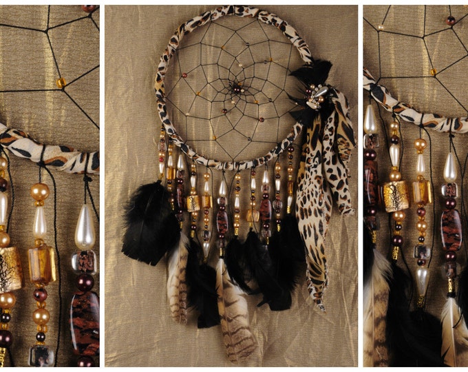 Dreamcatcher gold aventurine Dream Catcher Large Dreamcatcher New Dream сatcher gift idea aventurine dreamcatcher boho dreamcatcher wall