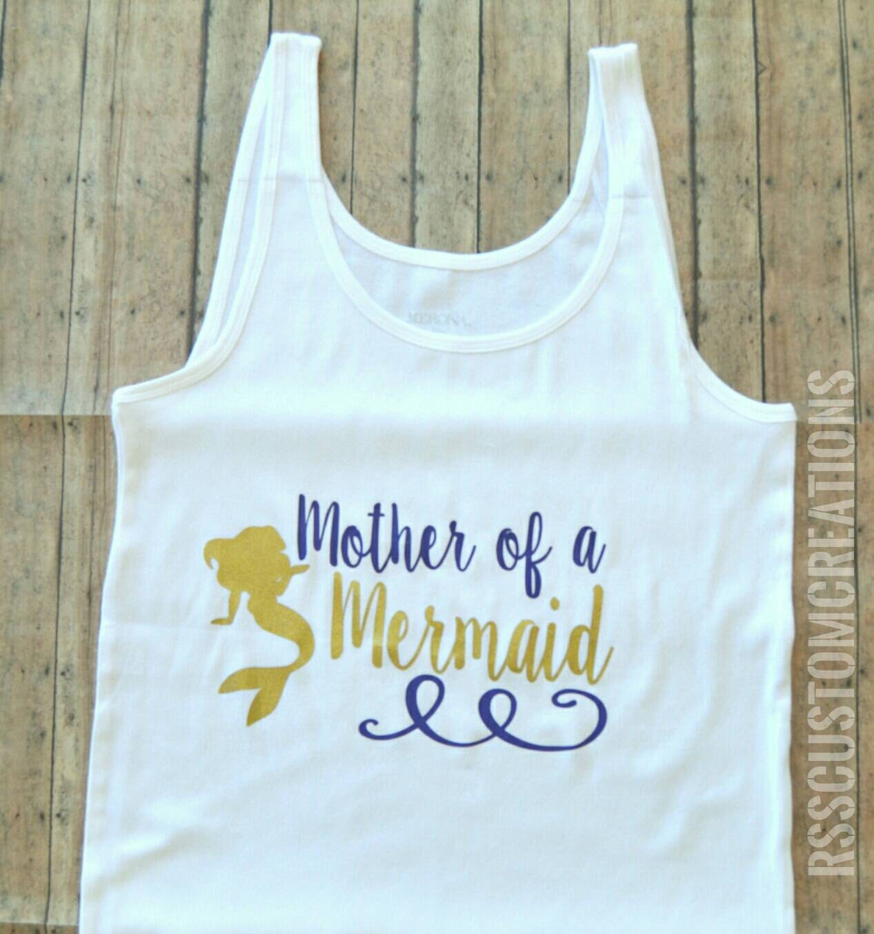 mermaid mom and dad shirt