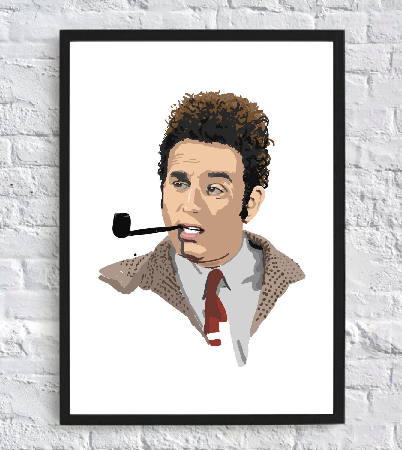 Kramer poster Kramer illustration Seinfeld print by ...