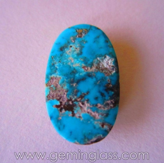 Persian Turquoise Cabochon Persian Turquoise Gem by GeminGlass