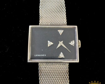 Longines Swiss 17 Jeweled Rectangular Wrist Watch