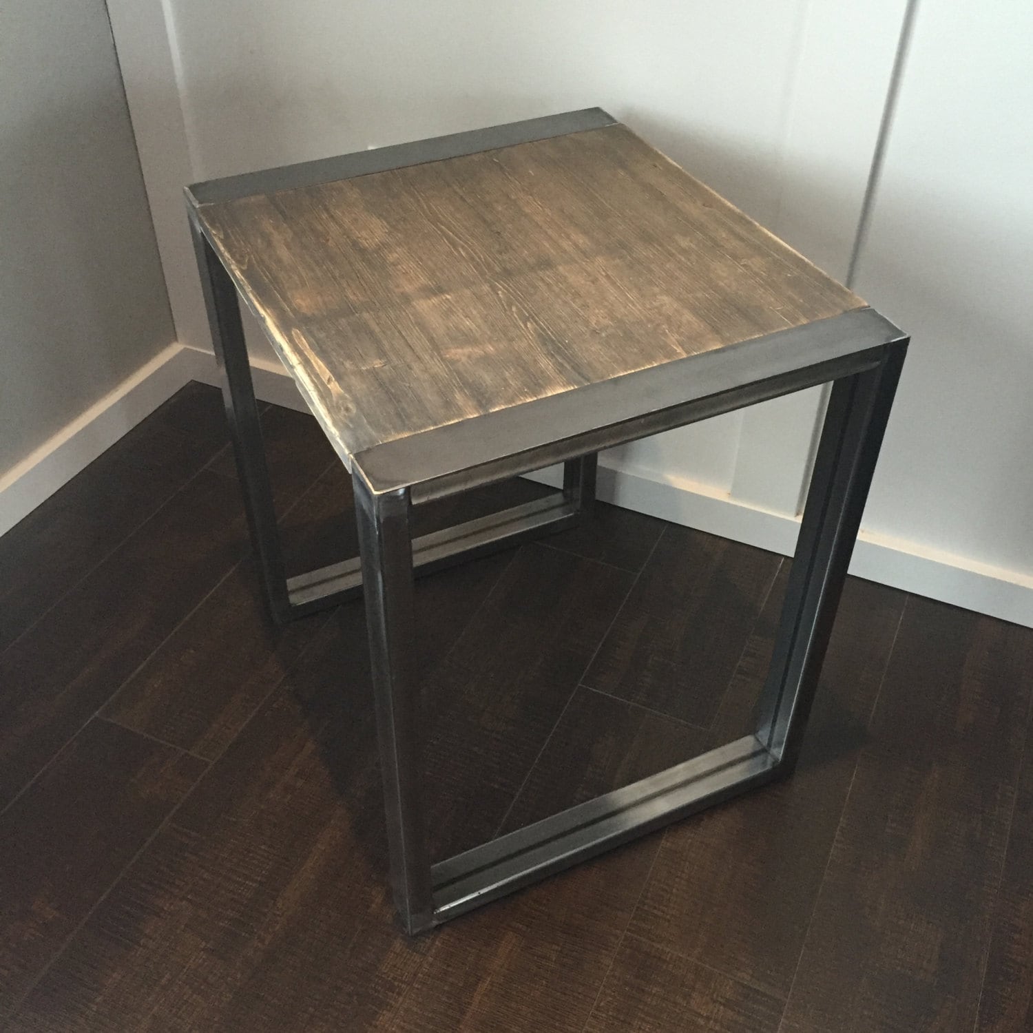 Modern industrial side table