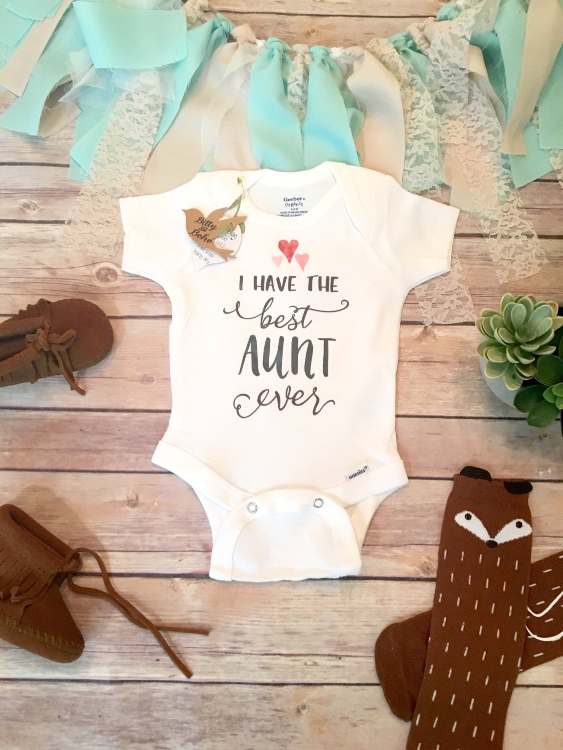 Aunt Onesie® Unique Baby Gift Unisex Baby ClothesAunt