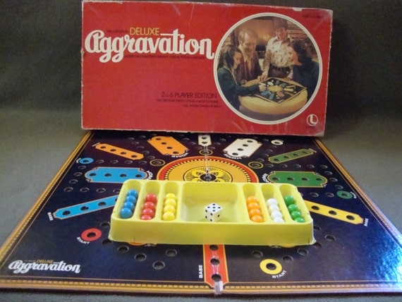 Aggravation Deluxe Board Game 1977 Complete Vintage Family