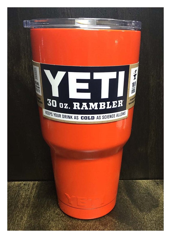 YETI Powder Coated Rambler Tumbler30ozOrange
