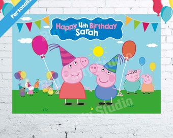 Peppa Pig Appreciation Thank You Card Peppa Pig by Bigpartystudio