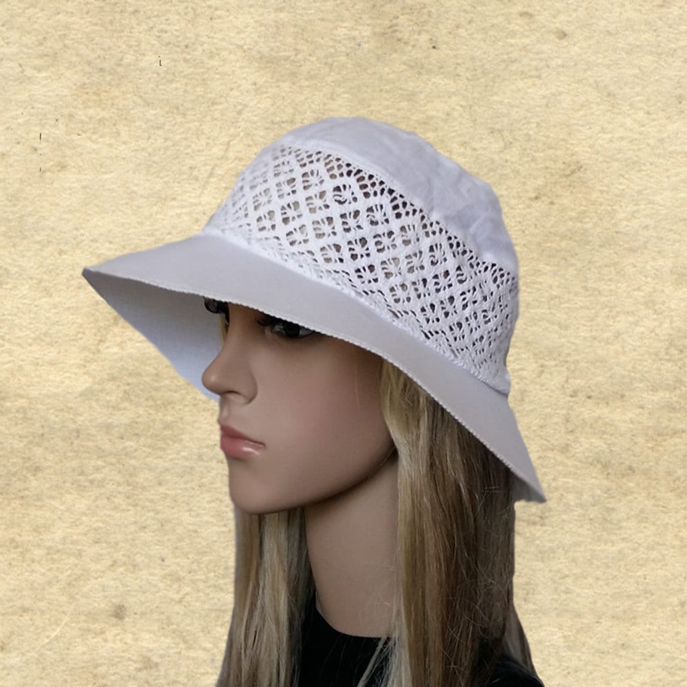Suns womens hats Cotton summer hats White linen hats