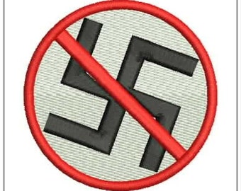 Anti Nazi Machine Embroidery File Machine Punk Alternative Grunge