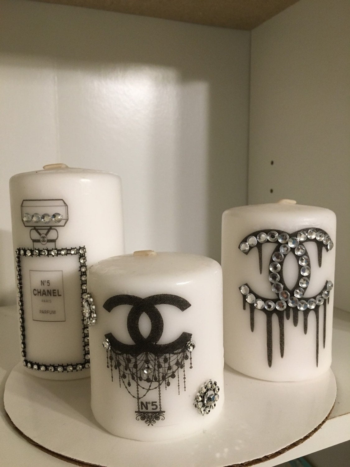 Chanel candles by MiasBoutique414 on Etsy