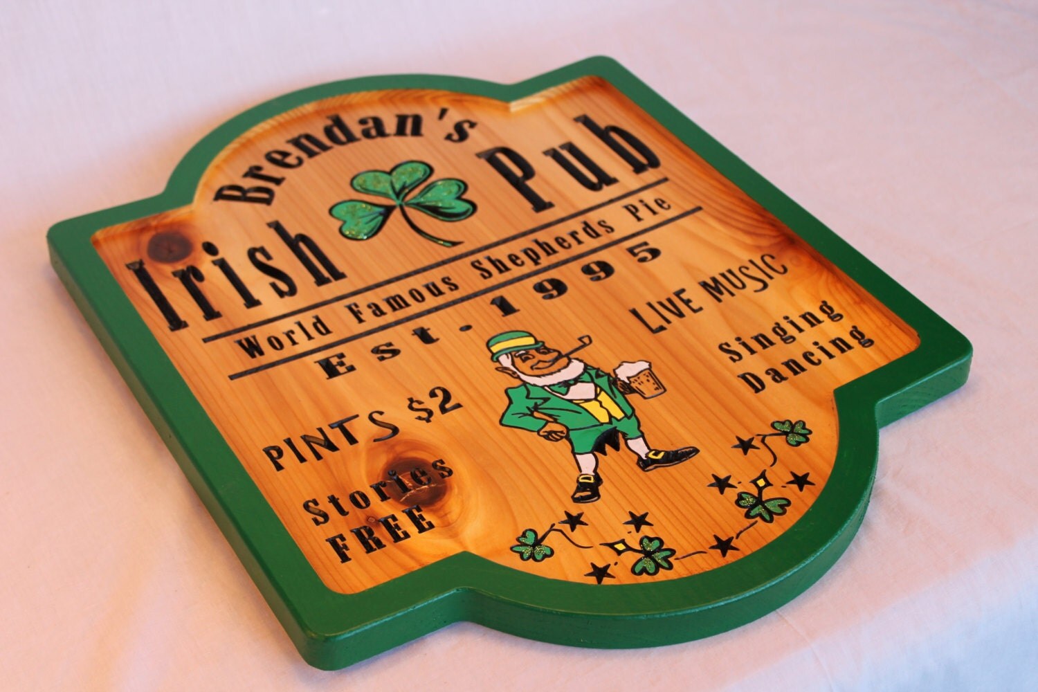 Custom Pub Sign Custom Bar Sign Irish Pub Signs by MaidenWoodSigns