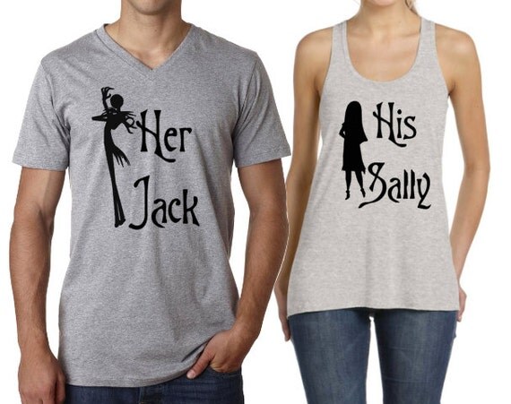 jack and sally couples shirts