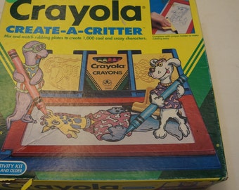 Crayola Create-a-critter plates! :) fun vintage!
