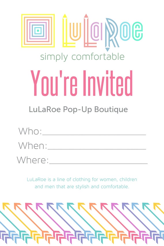 Lularoe Printable Invitation 1