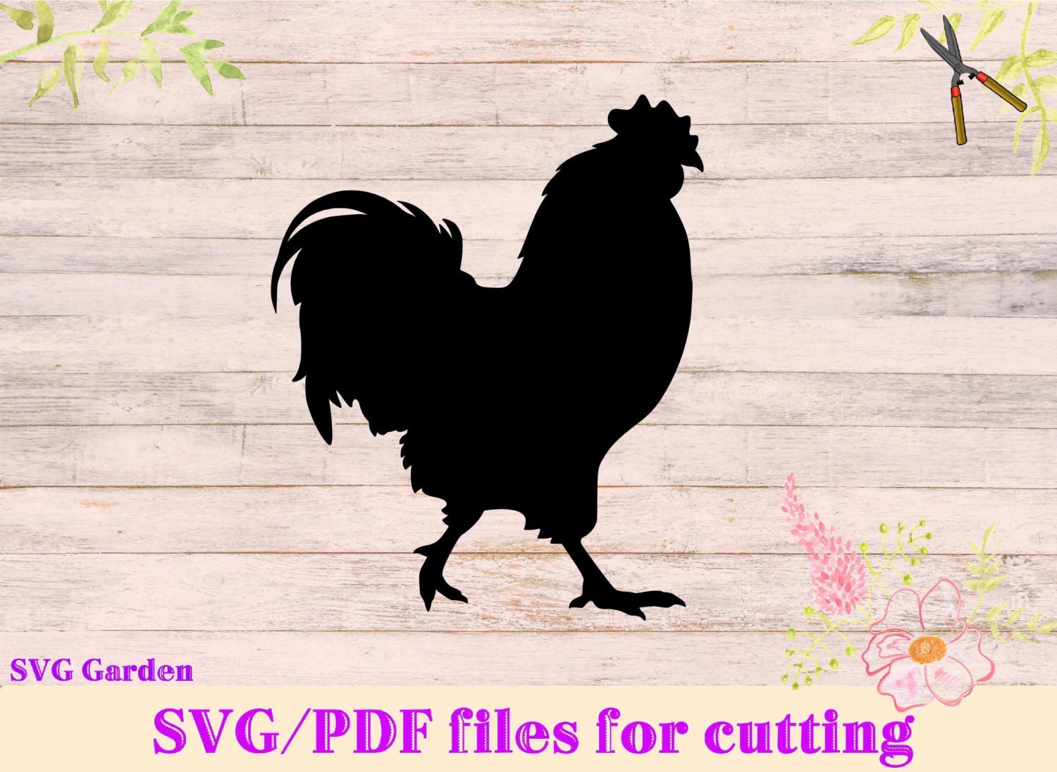 Download Rooster SVG file Chicken SVG for cutting Machines Cricut
