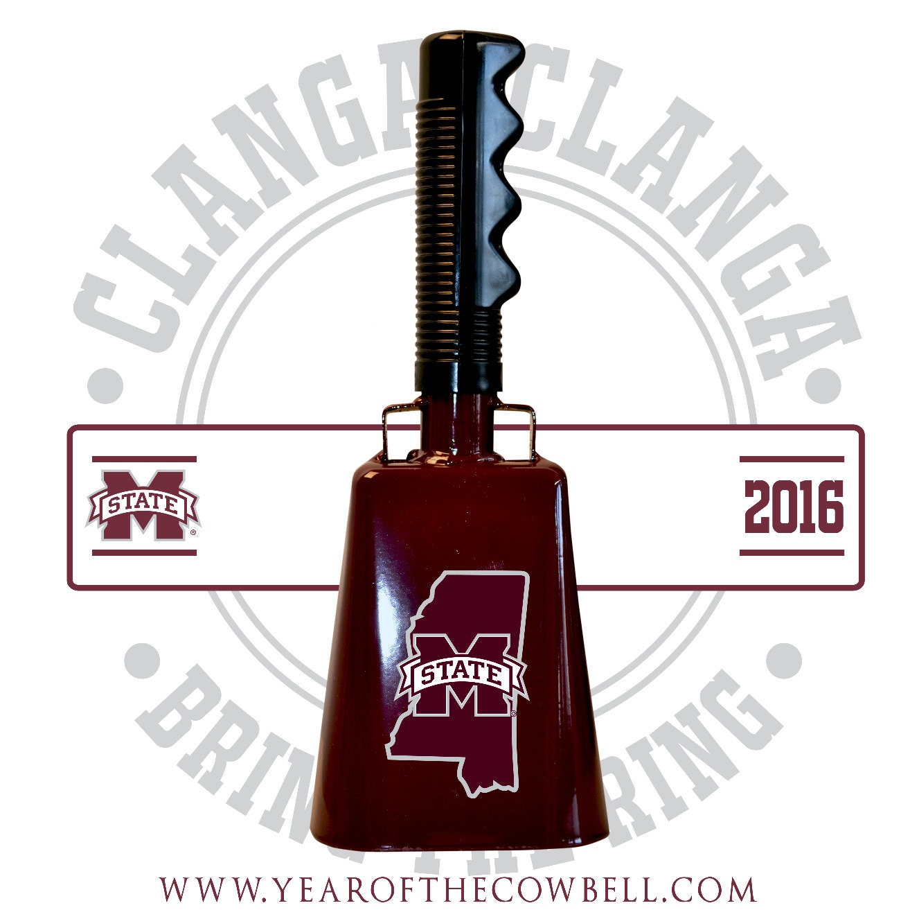 Mississippi M State Logo Cowbell YOTCMSMSTATELOGO