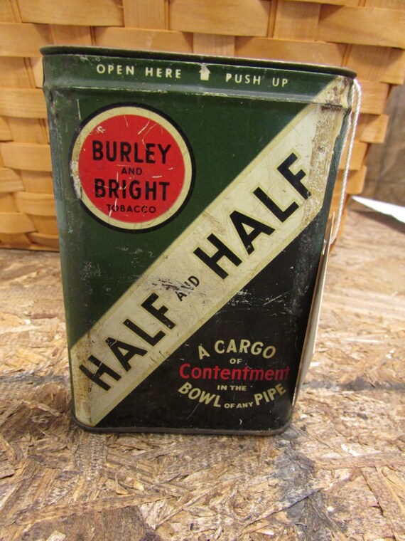 Vintage Half and Half Tobacco Tin