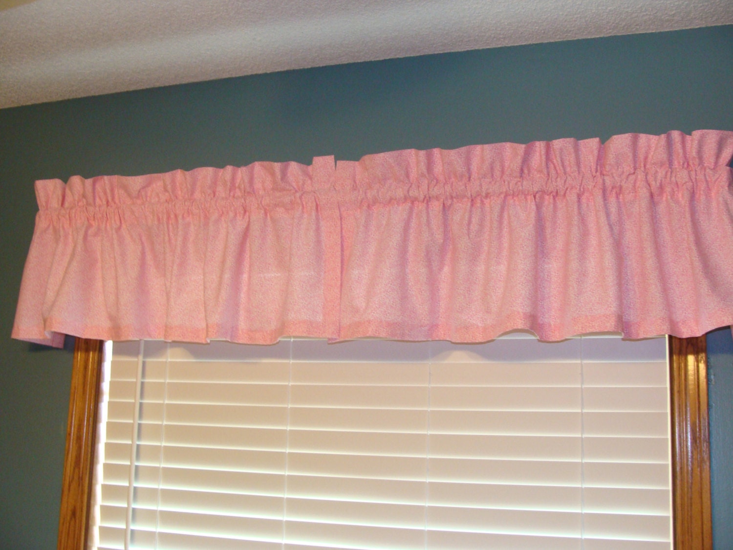 Pretty in Pink Valance by QuirkyCurtains on Etsy