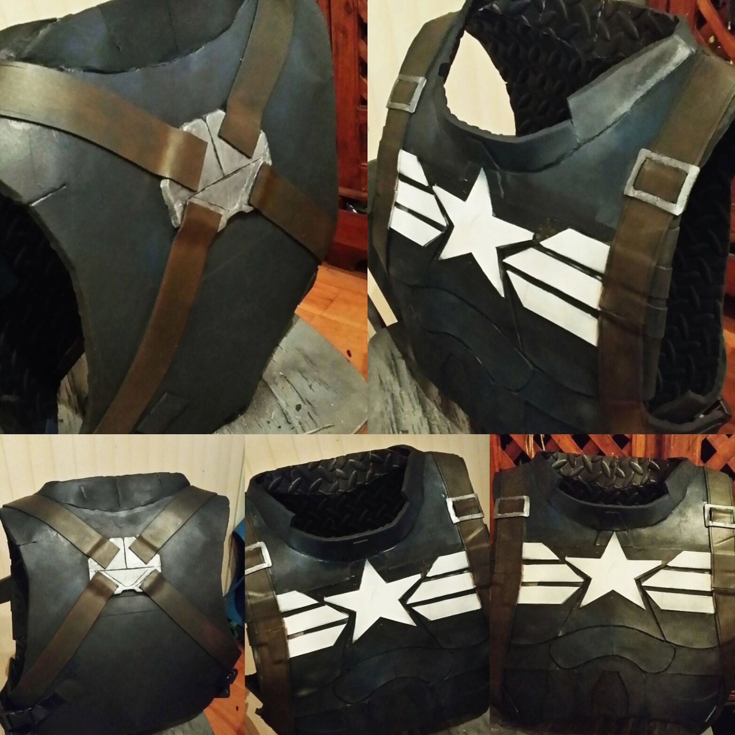 Handmade Captain America Chest Armor sealed by FirstDraftDesigns