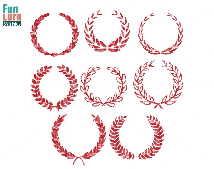 Download Laurel Monogram frame SVG wreath Monogram frame leaves