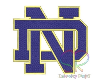 9 Size Notre Dame Fighting Irish Embroidery Designs College Football Logo Embroidery Design Machine Embroidery - Instant Download