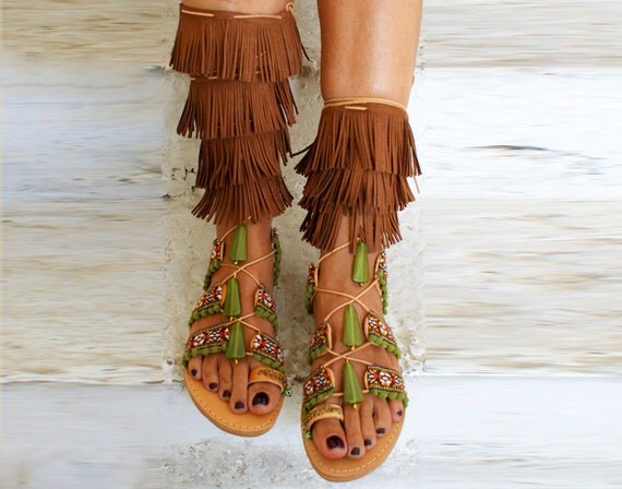 gladiator boho sandals