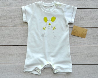 Organic Baby Clothing, Baby Overall, Toddler Girl Romper, Newborn Romper, Coming Home Bodysuit, Take Home Outfit, Shabby Chic Baby Clothes